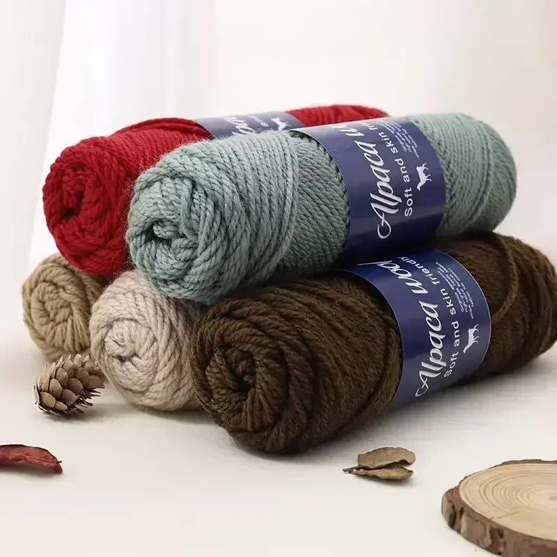 5pcs Alpaca Wool Yarn, Coarse Yarn, Hand Woven To Make Warm and Fashionable Sweaters, Windbreakers, Jackets, Scarves, Hats, Yarn