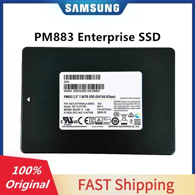 Samsung Pm883 Series 2.5 Inch 240gb 480gb 960gb 1tb Internal Enterprise