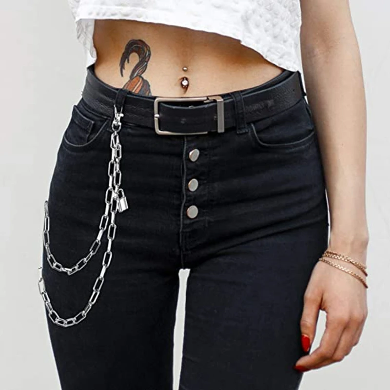 5 Pieces Jeans Chain Wallet Chain Belt 
