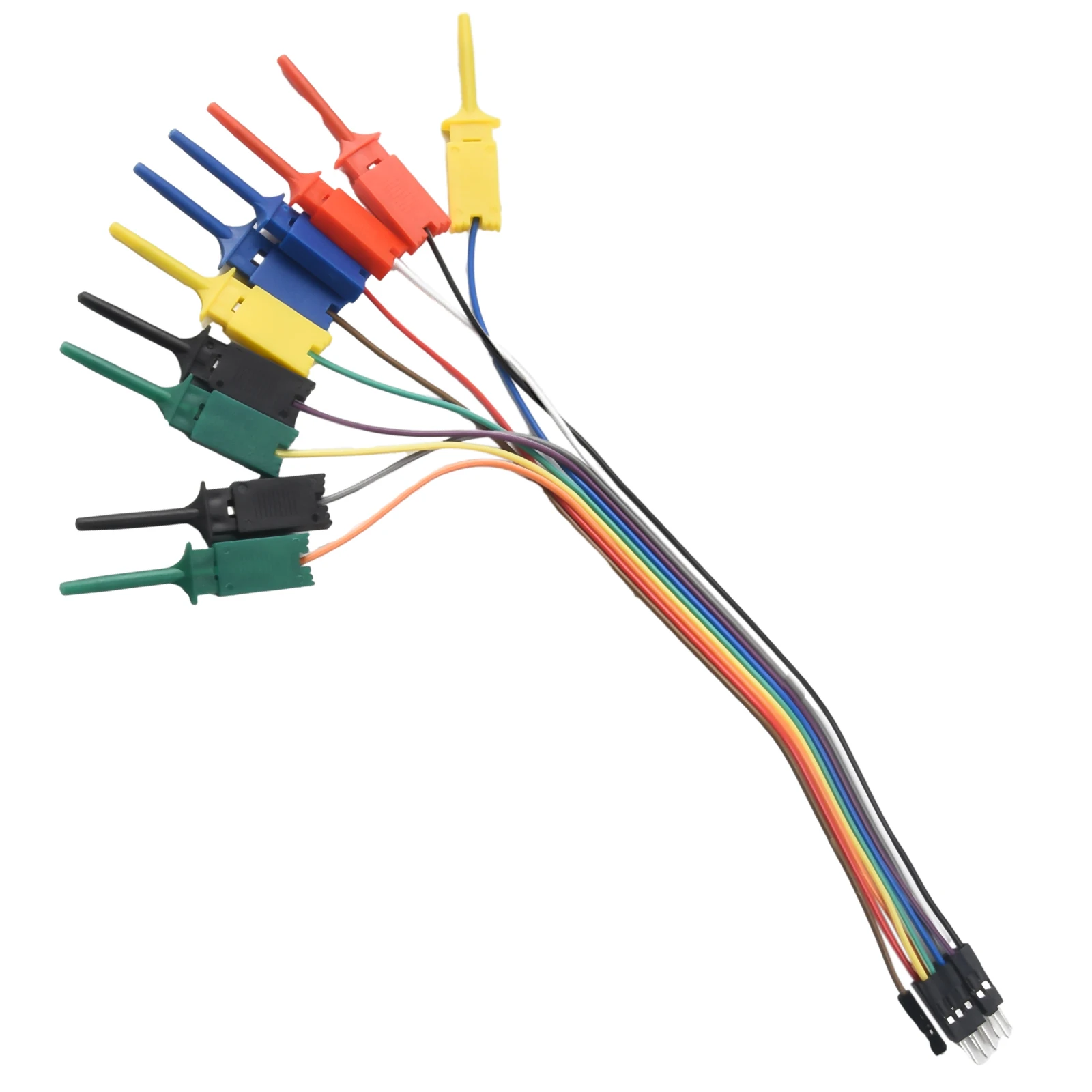

Cable Test Lead Logic Analyzer 1Set 20cm Black/blue/red/green/yellow High Efficiency Plastic Metal Logic Analyzer Equipment