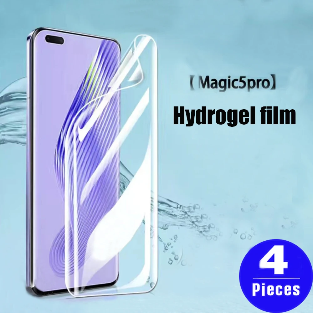 

4Pcs screen protector for Honor X40 Hydrogel film magic 5 4 3 Ultimate pro plus lite X9A full cover protective film Not Glass
