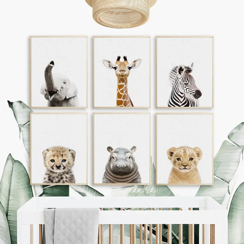 Animal Canvas Wall Art for Nursery 4
