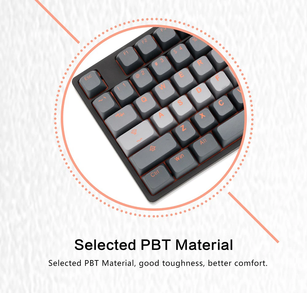 Perfil BOBO, Smoky Dawn PBT, Perfil OEM, 1.75u Shift Apenas de 87