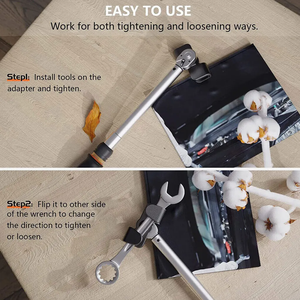 

Wrench Extender Adapter Wrenches Accessories Removal Tool Portable Spanner Conversion Driver for inch Drive Breaker Bars