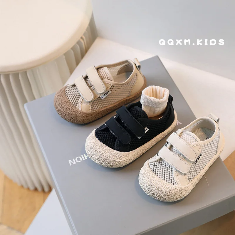

Eu22-30 Spring Summer New Girls' Breathable Mesh Fashion Sneakers Children's Casual Shoes Soft Sole Infants Boys' Sports Shoes