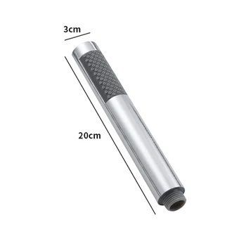 ชุดฝักบัวอาบน้ำอเนกประสงค์สำหรับห้องน้ำในบ้าน ทำจากสแตนเลสทรงกระบอก ฝักบัวแบบมือถือเพิ่มแรงดันน้ำ เหมาะสำหรับโรงแรม 1