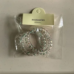 Mermaid Color Spiral Hair Ties Set - Vibrant Elastic Bands (Style 10)