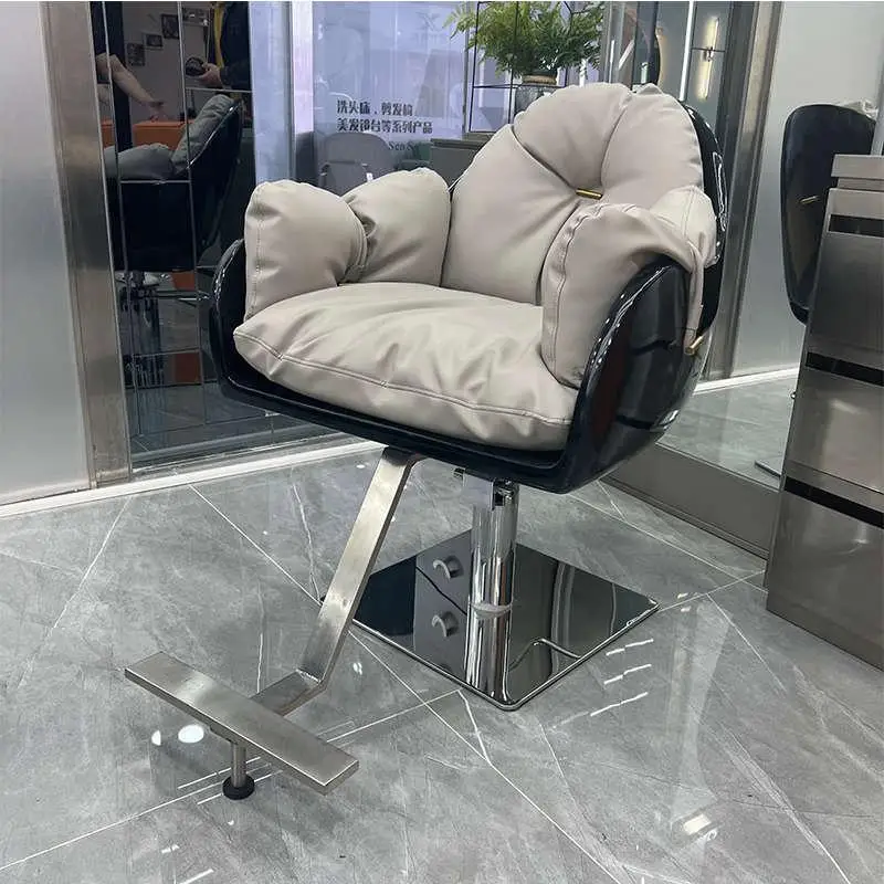 

Manicure Metal Barber Chairs Vanity Aesthetic Facial Professional Swivel Barber Chair Barbershop Silla Giratoria Salon Equipment