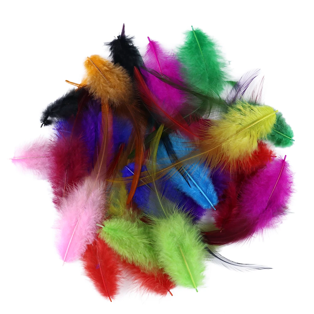 

Wholesale 200pcs/Lot Colored Chicken Feathers Handmade 12-15cm Beautiful Rooster Feather Diy Carnival Clothing Party Decoration