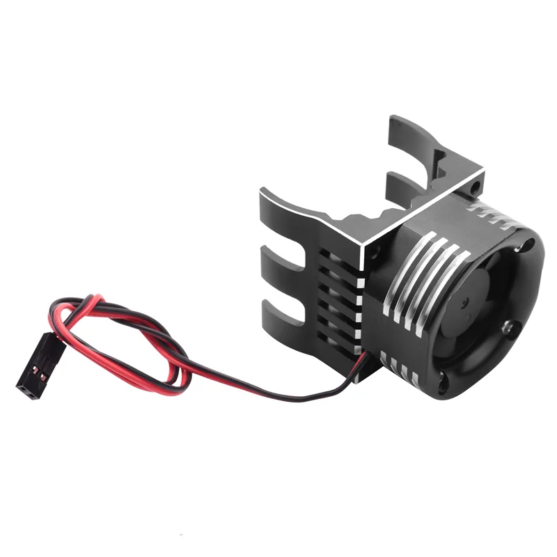 AEE7-42Mm 모터 냉각 팬 방열판 (LED 조명 포함) Traxxas 1/10 E-Maxx E-Revo Summit Arrma 1/8 Kraton Talion Typhon 용