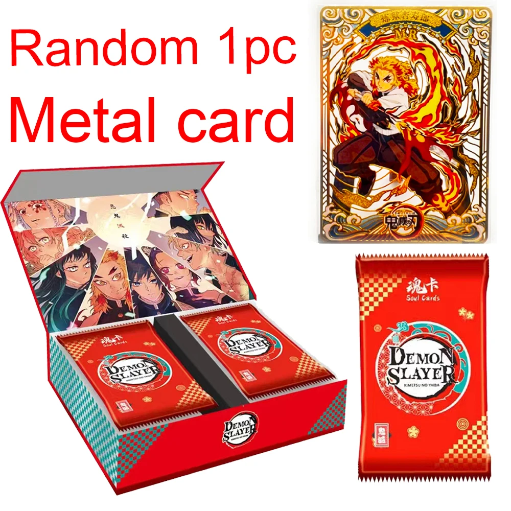 

New Demon Slayer Anime Character Collection TCG Card Booster Pack Box Kamado Nezuko Rare Board Birthday Game Xmas Gift Toy Kids