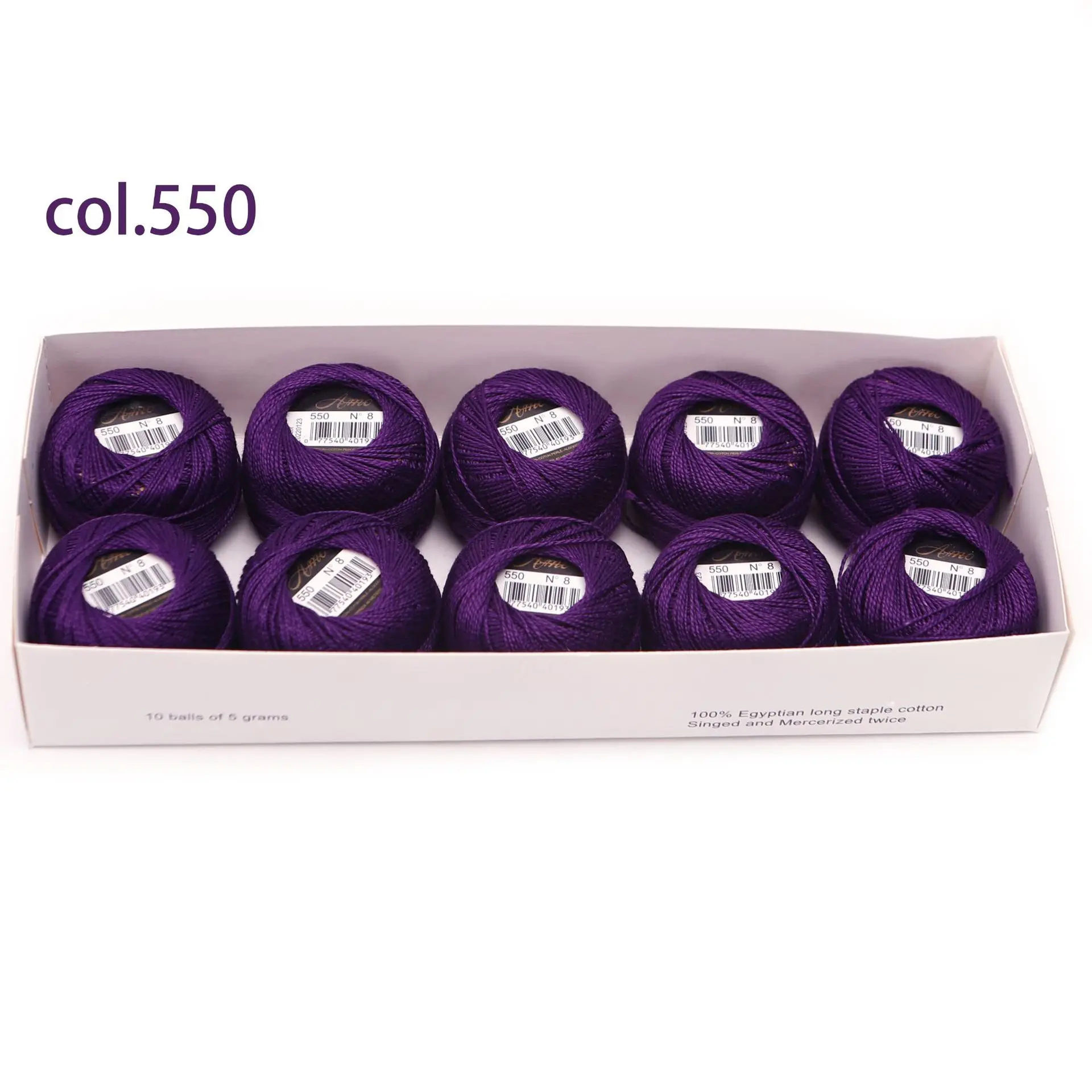 Egyptian Long Staple Cotton Embroidery and Hand Sewing Thread Set - 10 Balls