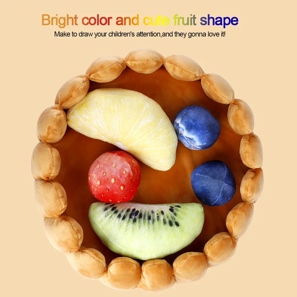 Fruit‑shaped Pillow for Dogs Cute Pets Pad Tart Bed Mat Kennel with Fruitshaped Pillow for Dogs Cats Keep Warm Pets Kennel