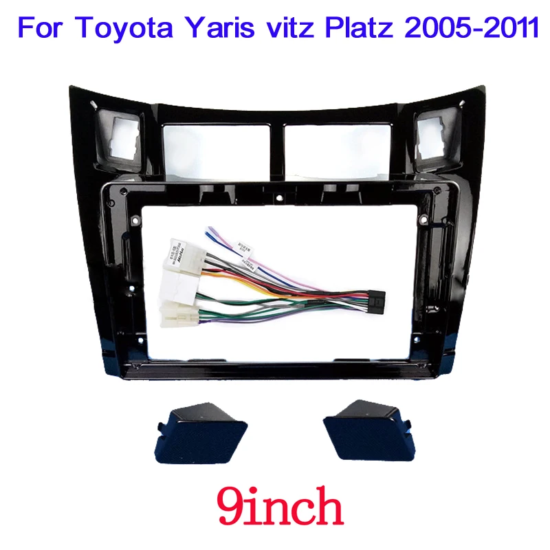 

2 din автомобильный радиоприемник, стерео радио, GPS панель, рамка, замена для Toyota Yaris vitz Platz 2005-2011, комплект для приборной панели