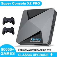 Kinhank רטרו משחק וידאו קונסולת סופר קונסולת x2 pro עם 90000 משחקי וידאו עבור ps1/dc/mame/ss עם תיבת מתנה משחק מתנה ילד 1