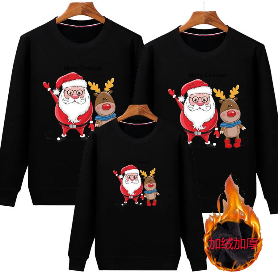 thumbnail image 2 of Conjunto familiar de jersey navideño, sudadera del escuadrón de Papá Noel, conjuntos a juego para madre, padre, hija e hijo, suéter para pareja, jersey para bebé y niño, 2 of 5