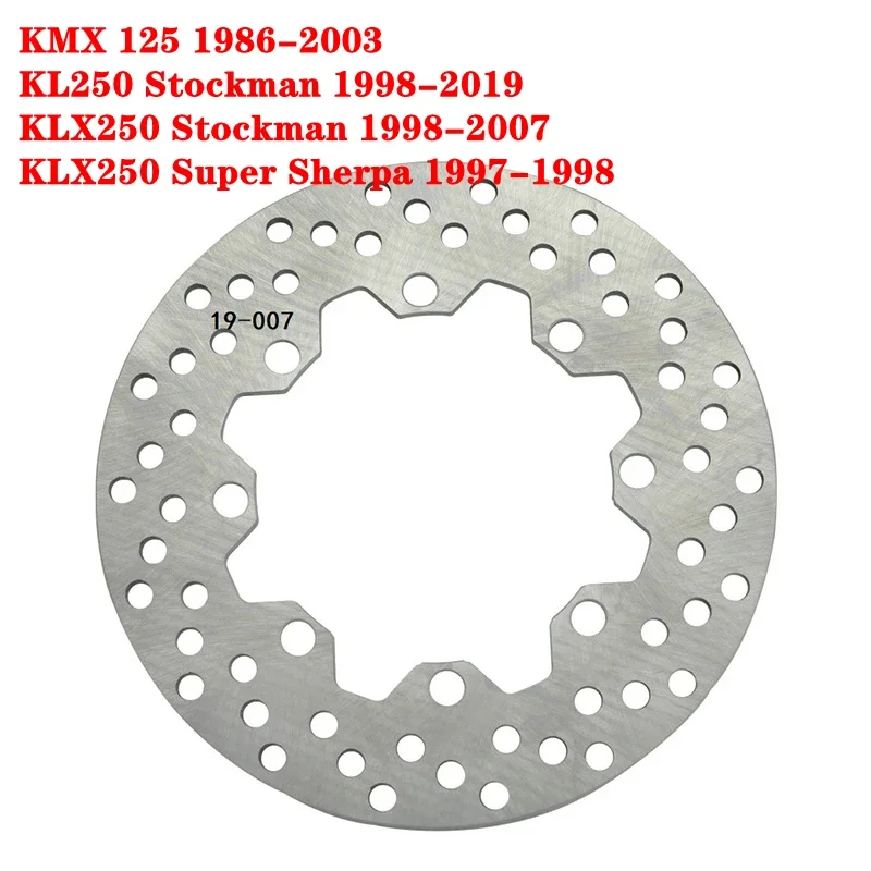 

Motorcycle Rear Brake Disc Rotor For Kawasaki KMX125 1986-2003 KL250 Stockman Super Sherpa 1997-2019 KLX250 1998-2007