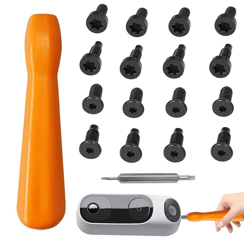 Doorbell Screws Disassembly Screwdriver Ring Replacement Security Screws Compatible With Video Anti-Theft Doorbell