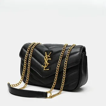 YSEChain bag, small square bag, high-end style, single-shoulder crossbody bag, envelope bag for women 1