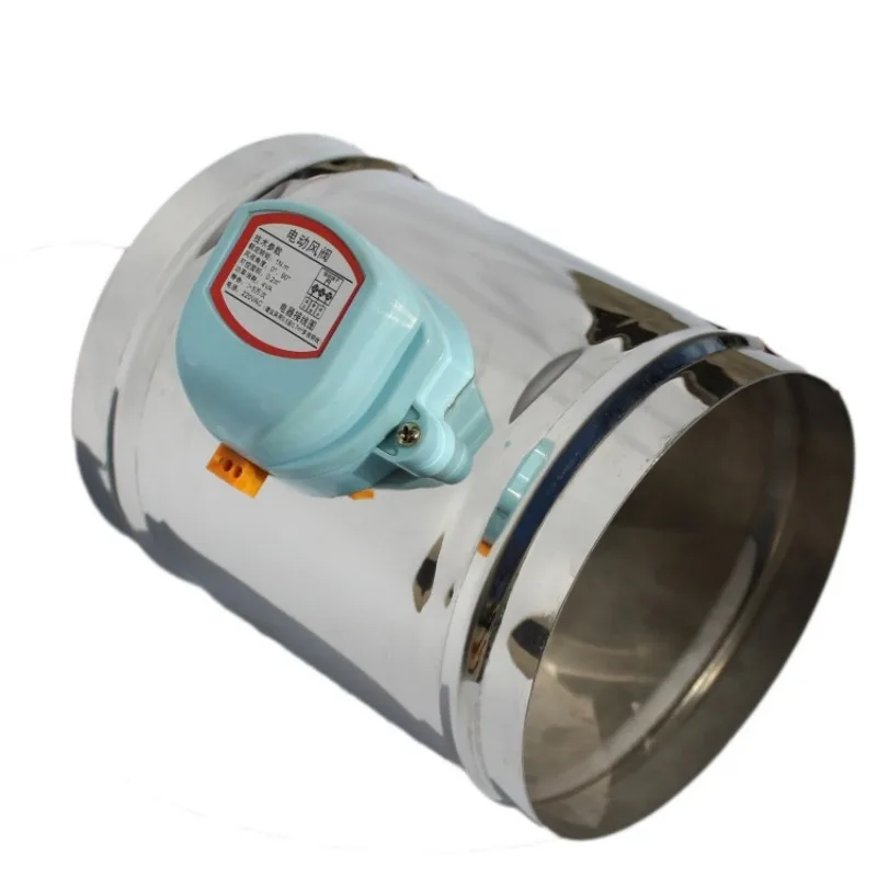 100mm stainless steel air damper valve HVAC electric air duct motorized damper for 4"ventilation pipe valve 220V