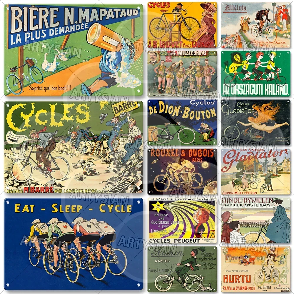 Lot D’anciennes Plaques De Vélo Cycles ALLELUIA – Vintage Cyclisme