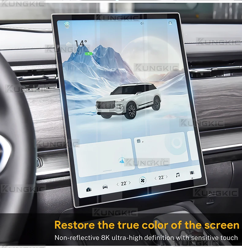 Gehärtetes Glas-Display für Chery Jaecoo J7/Chery Jaecoo 7 2023 13,2 Zoll 14,8 Zoll Auto-GPS-Navigations- und Armaturenbrett-Schutzfolie – Detail 5