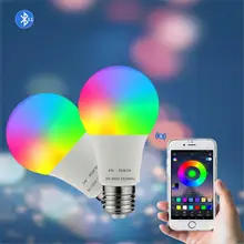 

Bluetooth-compatible Smart Light Bulb Voice Control E27 3000k-6500k Bulb Compatible With Alexa Google Assistant Smart Life New