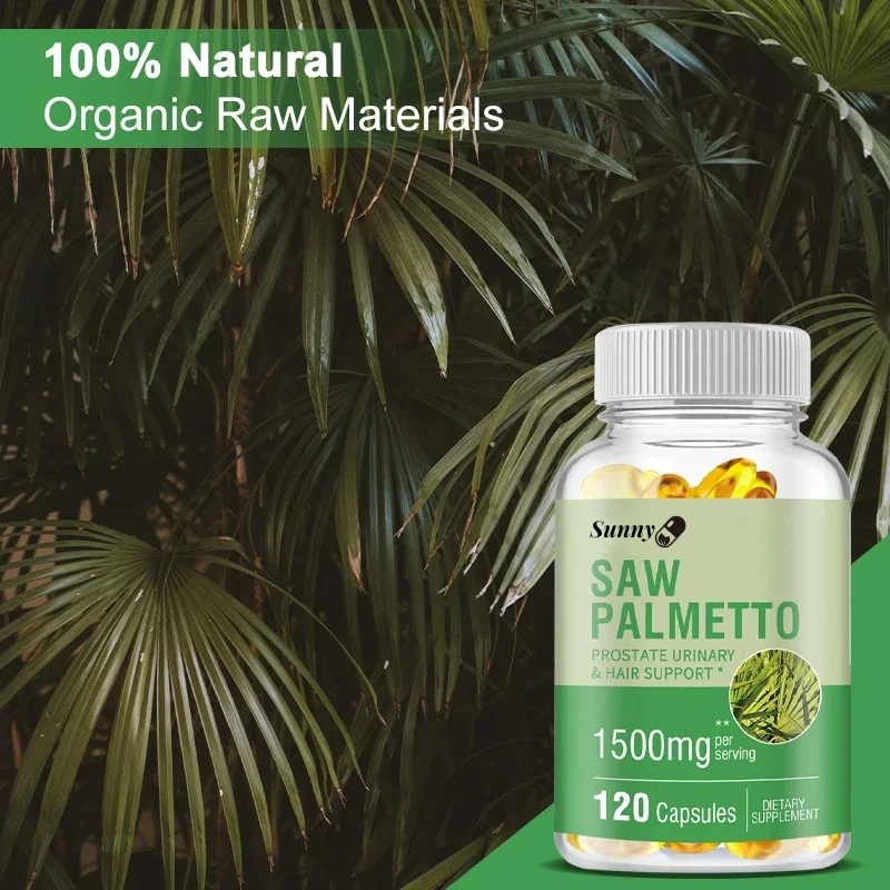 Saw Palmetto Supplement Prostate Urinary Tract Capsules Saw Palmetto Men&rsquo;s Prostate Prevents Hair Loss And Relieves Frequent Urination