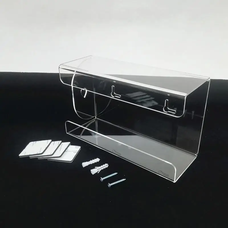 Glove Box Storage Labor Insurance Gloves Display Box Medical Tissue Box Acrylic Glove Dispenser Wall Mountable Tissue Holder 2