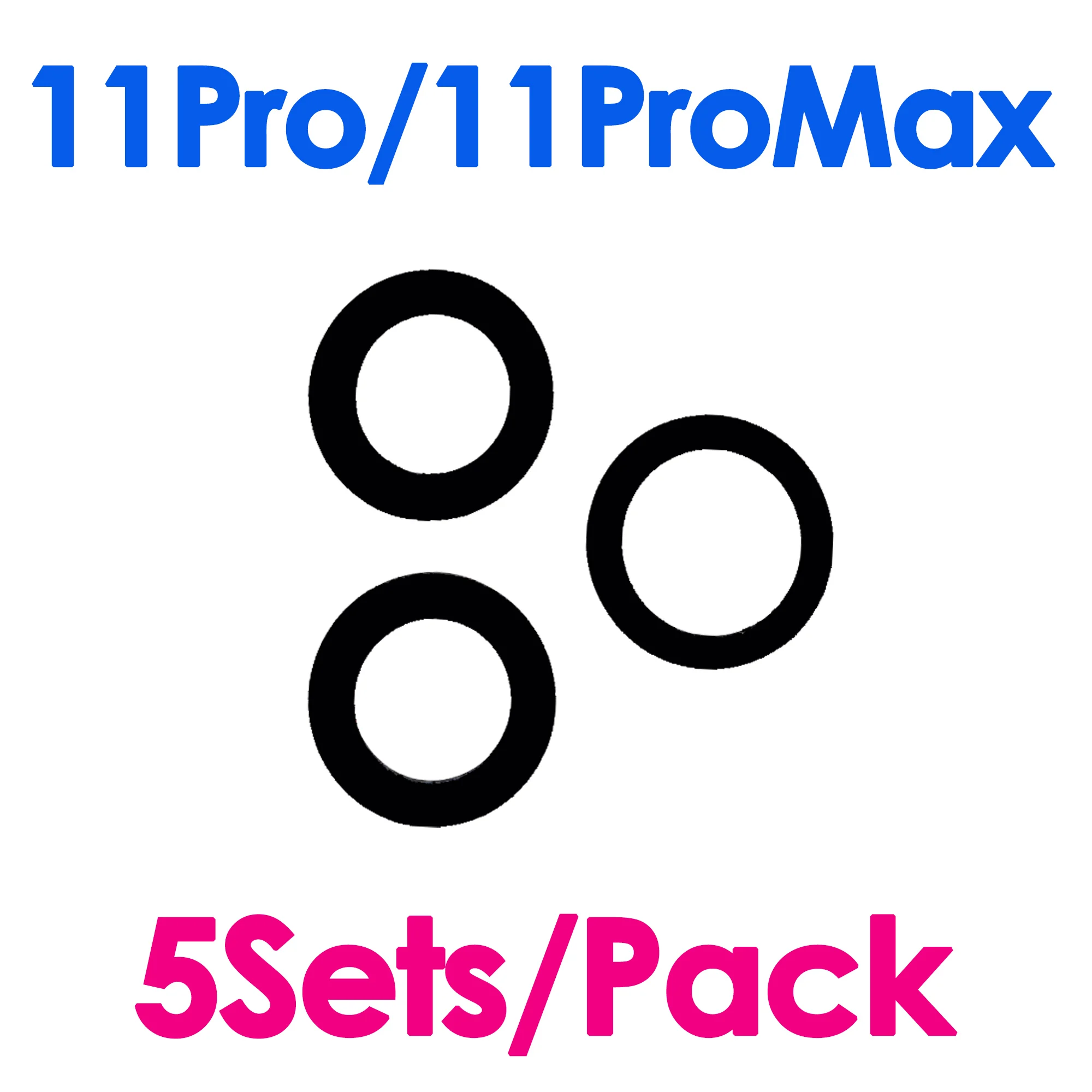 Premium Back Camera Glass Replacement Kit - 5 Sets of Durable Lens Repair Tools