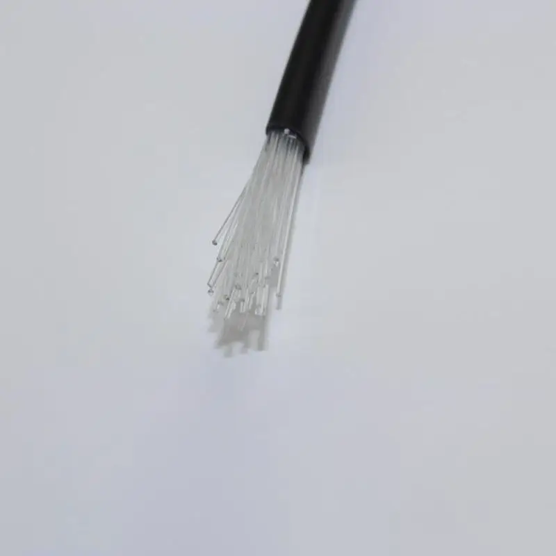 Description Picture 4 of item100M Decorative PVC Sheather Fiber optic cable Multi strands 42pcs*0.75mm in Black PE jacket PMMA Led Plastic String Light Decor