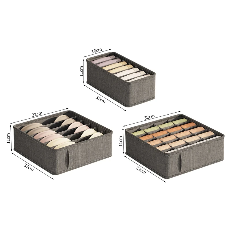 20/6/7/1 Grids Cation PP Sock Bra Pants Simplicity Organizers Of Cabinets And Drawers Home Sorting Boxes Storage Organizer Box 6