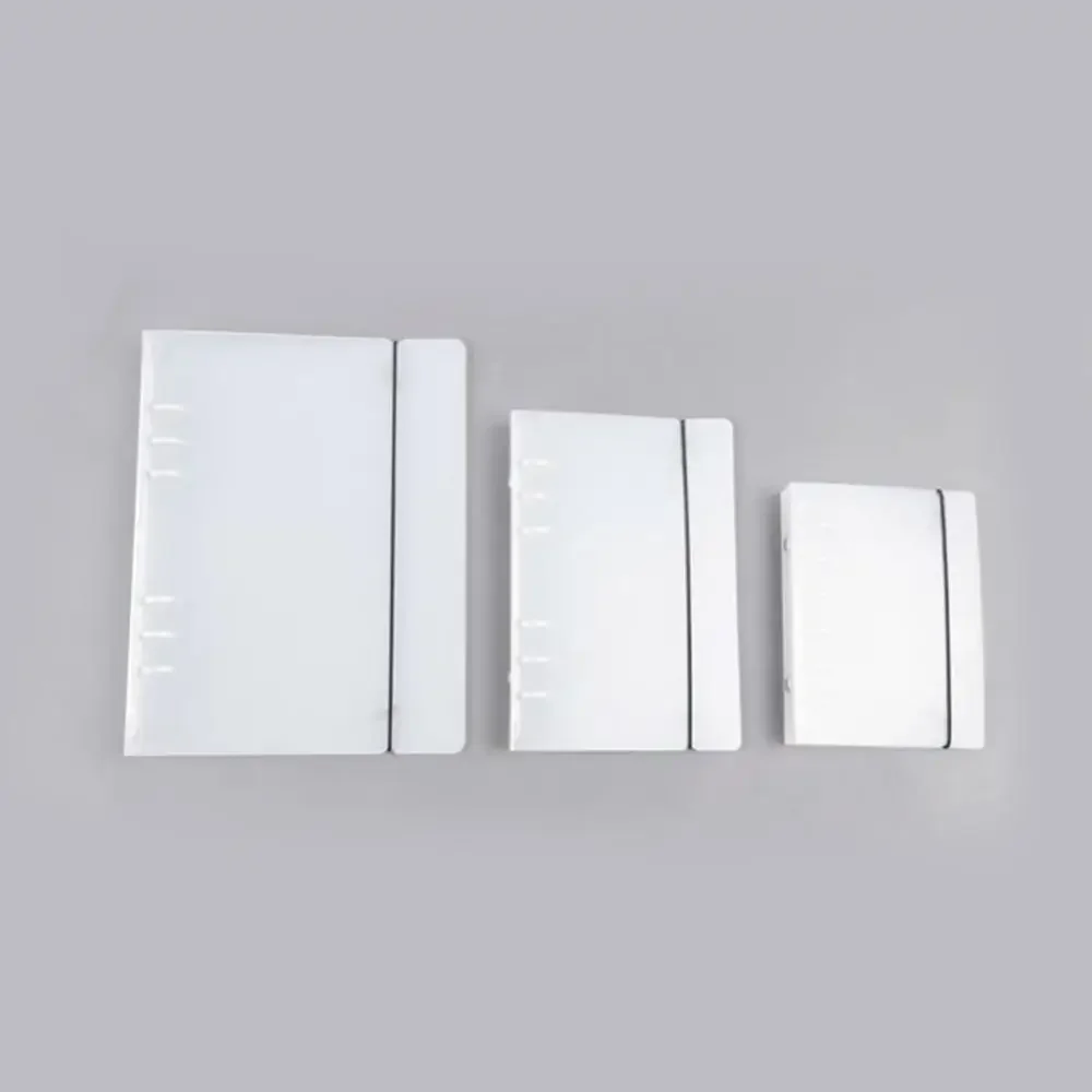 PP A5 A6 A7 B5 Spiral Notebook Cover Transparent Matte Binder Cover for Diary Planner Paper Book Storage Box Supply