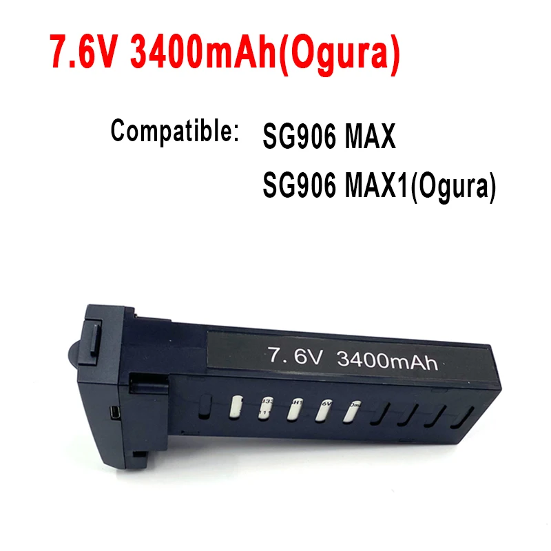 Zll Dron Sg906 Max2 Max1 Max Bateria Sg908 Pro Max Drone Bateria 7.6v 3400mah 5000mah Grande Capacidade Acessórios do Drone Sg906 - Image 4