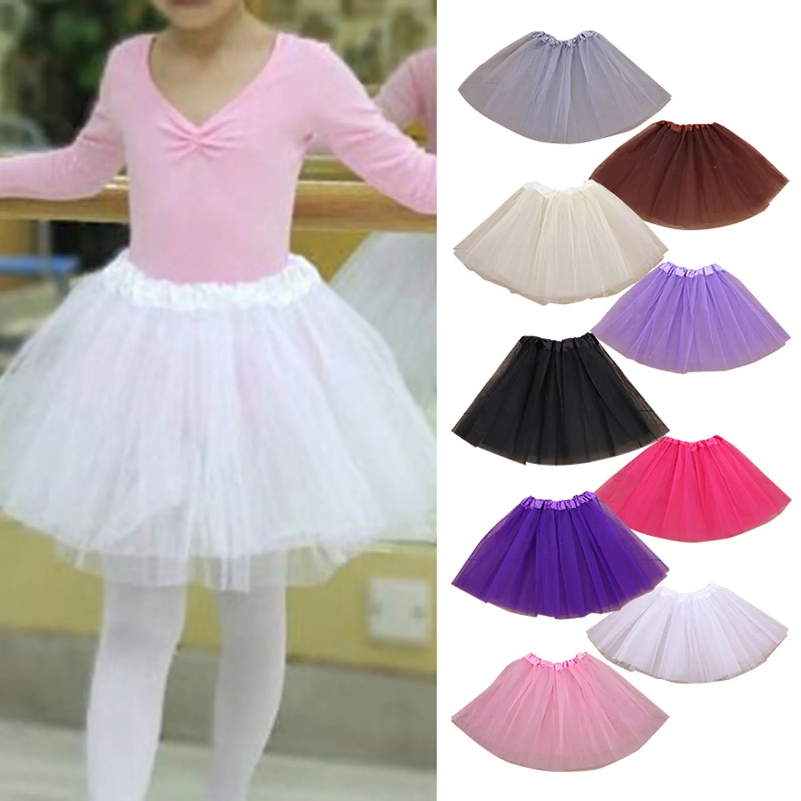 Mini Skirt Tulle Tutu Skirt Baby Girl Skirt Fashion Kids Mesh Miniskirts Girls Princess