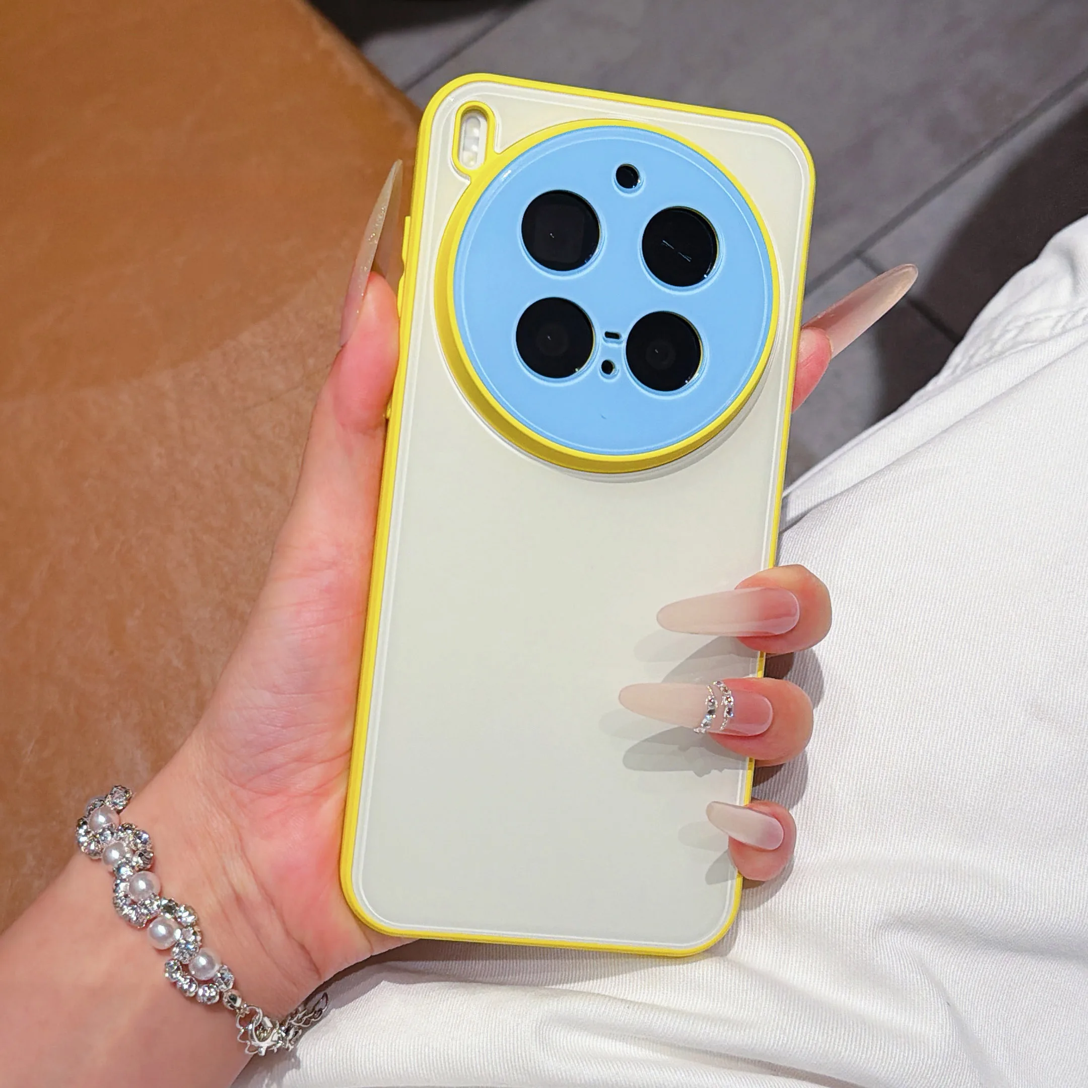 Crystal Clear Shockproof Phone Case - Transparent Hard Back with Soft Silicone Edge