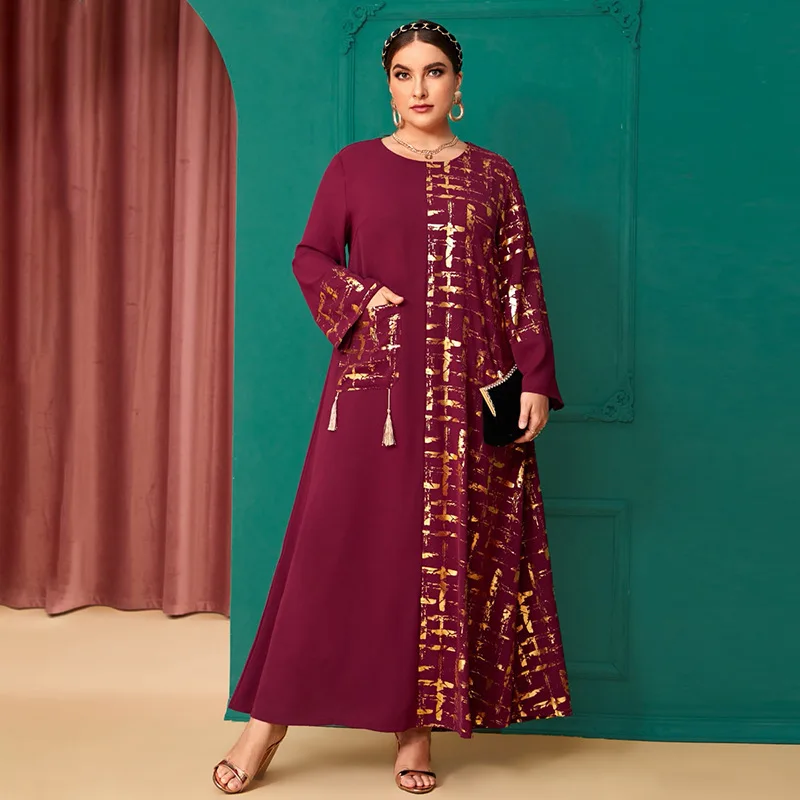

2023 Muslim Robe Large Women's Dress Europe, America, Middle East, Arabia, Africa, India