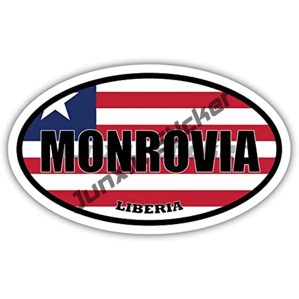Рисунок 4 - Драпийская виниловая наклейка Monrovia флаг Либерии
