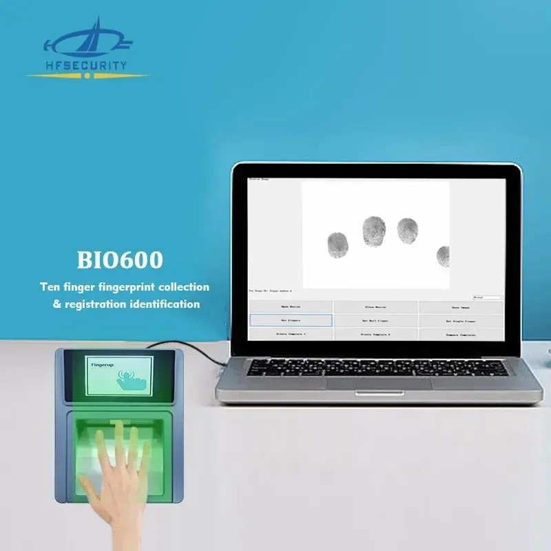 HFSecurity Bio600 HOT 생체인식 FBI FAP 60 생체인식 무료 SDK 4 4 2 지문 스캐너 (신뢰할 수 있는 보안 기능 탑재)