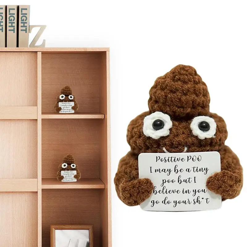 Positive Energy Crochet Doll Toys Potato Hug Positive Card