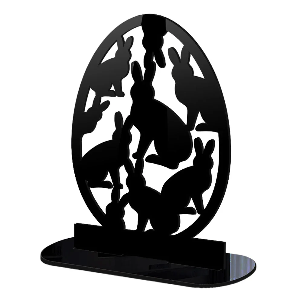 

Easter Acrylic Table Sign Rabbit Ornament Rustic Ornaments Tabletop Centerpiece