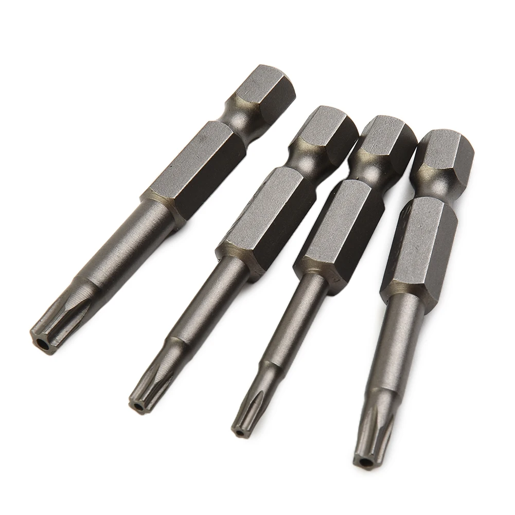

7Pcs 50mm 1/4" Hex Shank Five-Point Magnetic Torx Screwdriver Bits Hand Tools T10-T40 Fit Hand Electric Drill Driver Tool Part