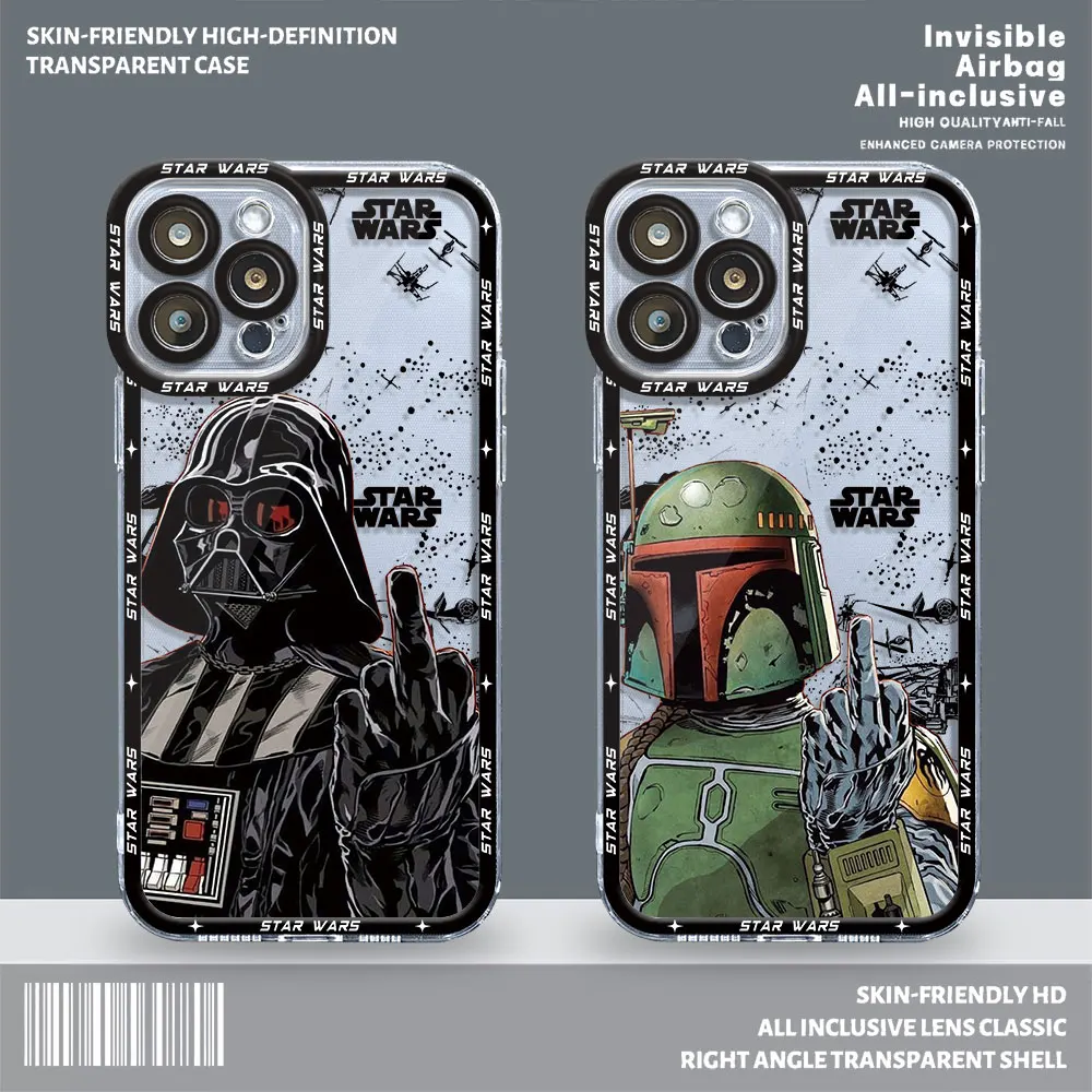 Custodia Per Telefono Paraurti In Silicone Trasparente Per Samsung Galaxy S21 S20 Fe S22 Plus S23 Fe S24 Ultra S21 Fe S24 Stars Anime Wars Cover