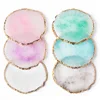 Natural Resin Stone Luxury Nail Art Palette Mix Color Drawing Pallet Gel Polish Display False Nail Tips Shelf DIY Manicure Tools 2