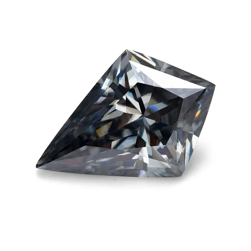 AIOSC Kite Cut Loose Moissanite Stone Champagne Color 0.3~4.0ct Gemstones for Fine Jewelry Ring Material with GRA Certificated