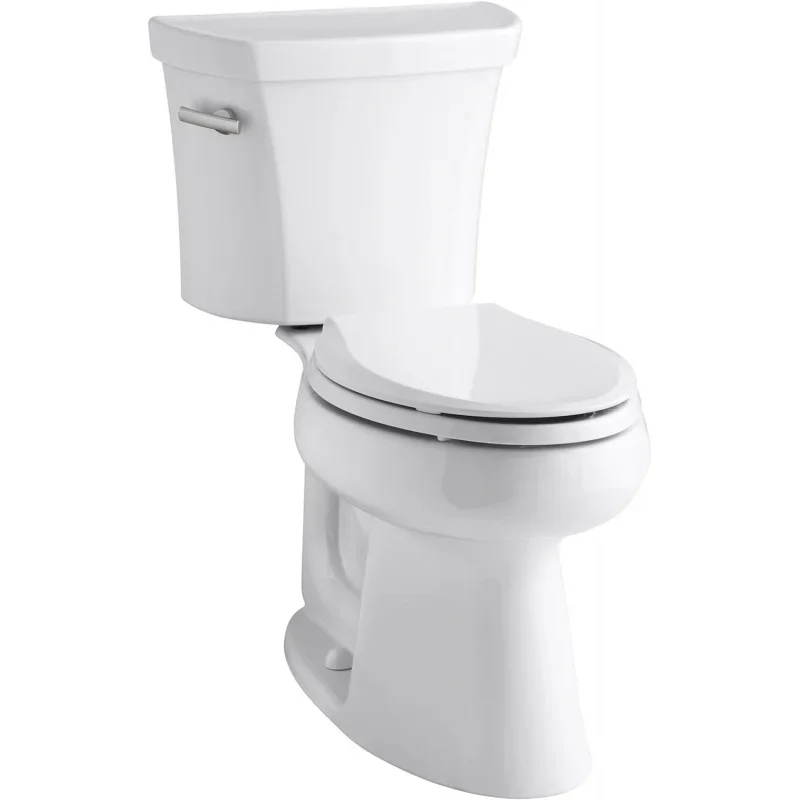 K-3999-0 Highline Comfort Height Two-piece Elongated 1.28 Gpf Toilet with Class Five Flushing Technology And Left-hand Trip Lev