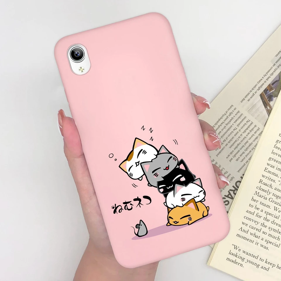 Cute Little Bear Dinosaur Matte Soft Bumper Phone Case