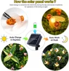 AlliLit 100LED Solar Bee String Lamp Outdoor Fairy Light Tree Chritmas Garland 8 Modes Waterproof Patio Garden Party Decor 3