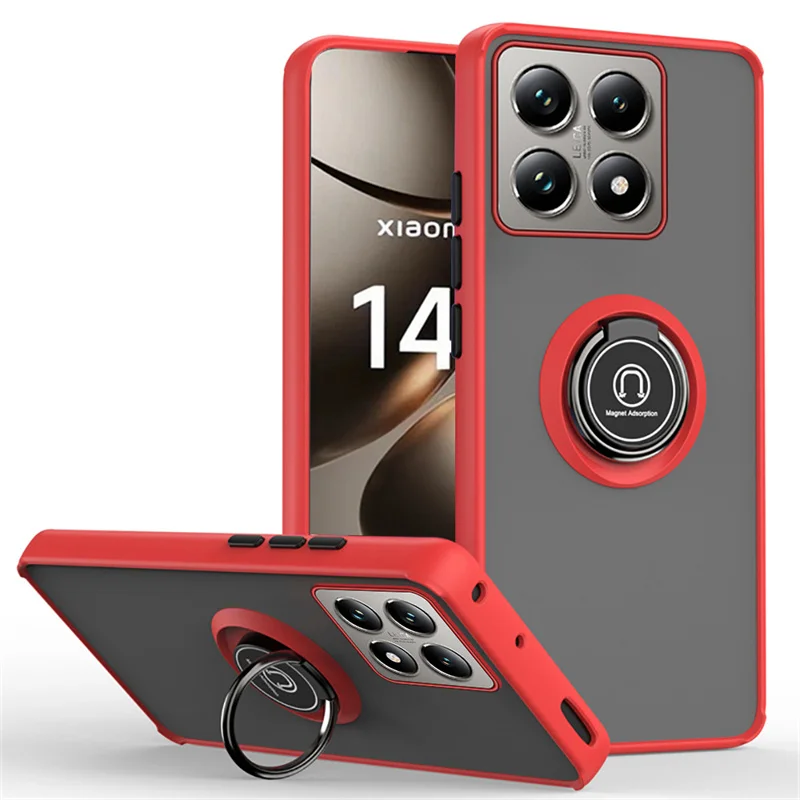 Shockproof Armor Case with Magnetic Ring Holder