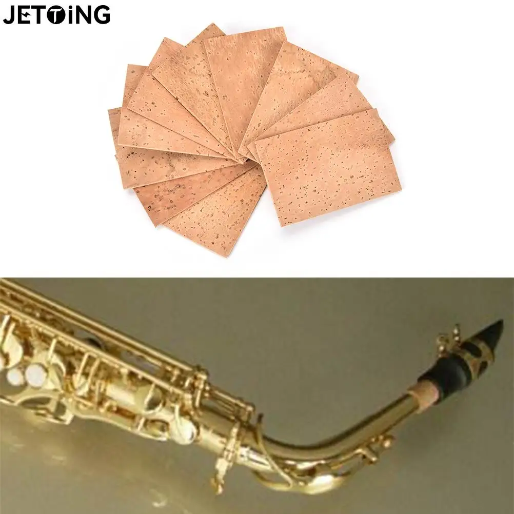 10Pcs Saxophone Corks Soprano/Tenor/Alto Neck Cork Saxophone Parts Accessories 60 X 40 X 2 Mm saxophone accessories